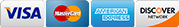 Accepted payment methods - Visa, Mastercard, American Express, Discover