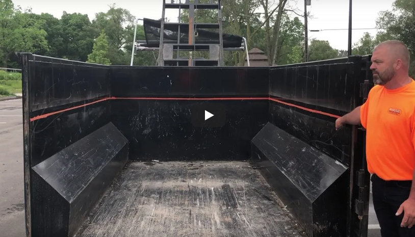 Michigan Made Dumpster Rentals - Roll-Off Dumpster Video