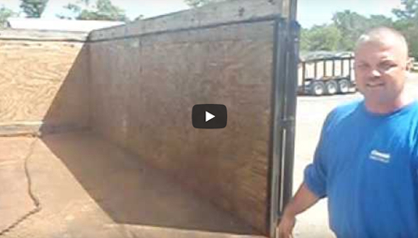 Michigan Made Dumpster Rentals - Rubber Wheel Trailer Video